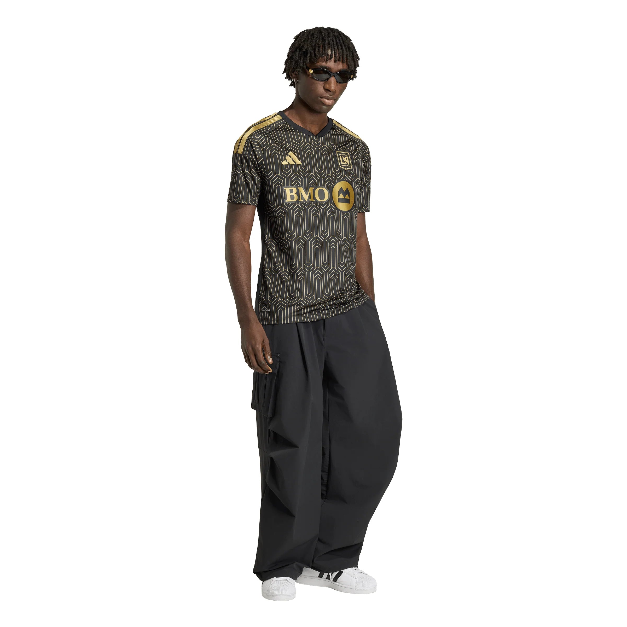 adidas Los Angeles FC Home Mens Soccer Jersey 26 27 Black