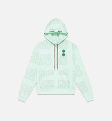 Jordan x CLOT AOP Fleece Hoodie Mens Hoodie Green