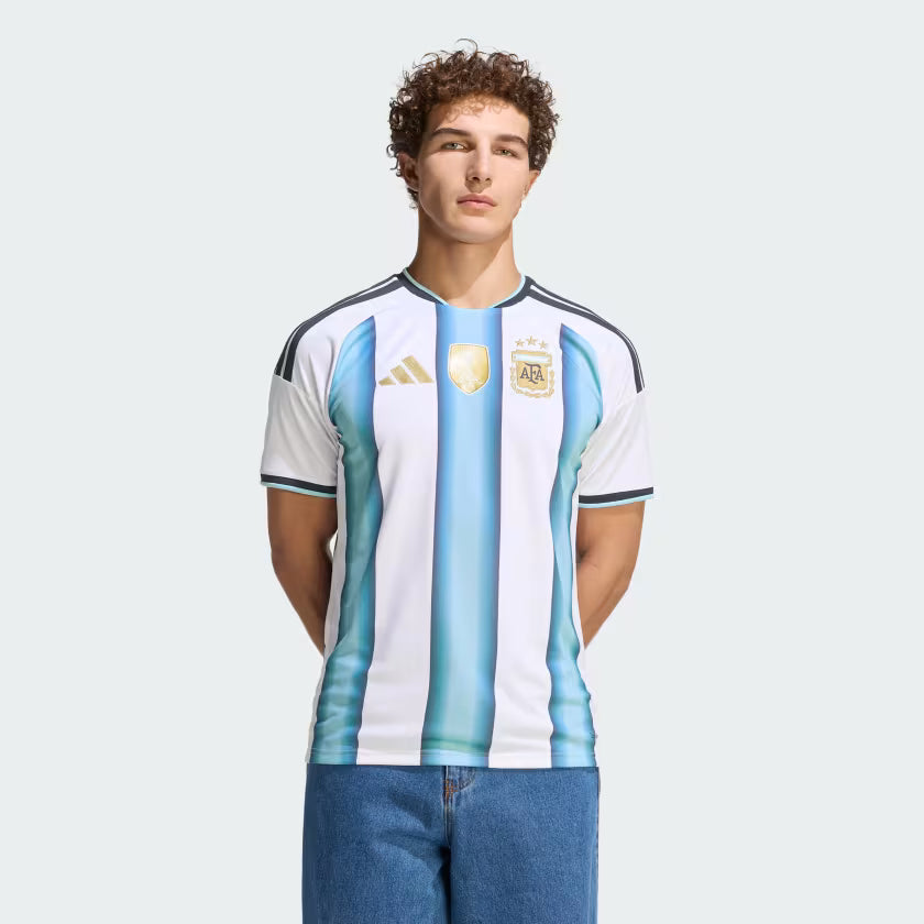 adidas Argentina Home Mens Soccer Jersey 26 White Blue