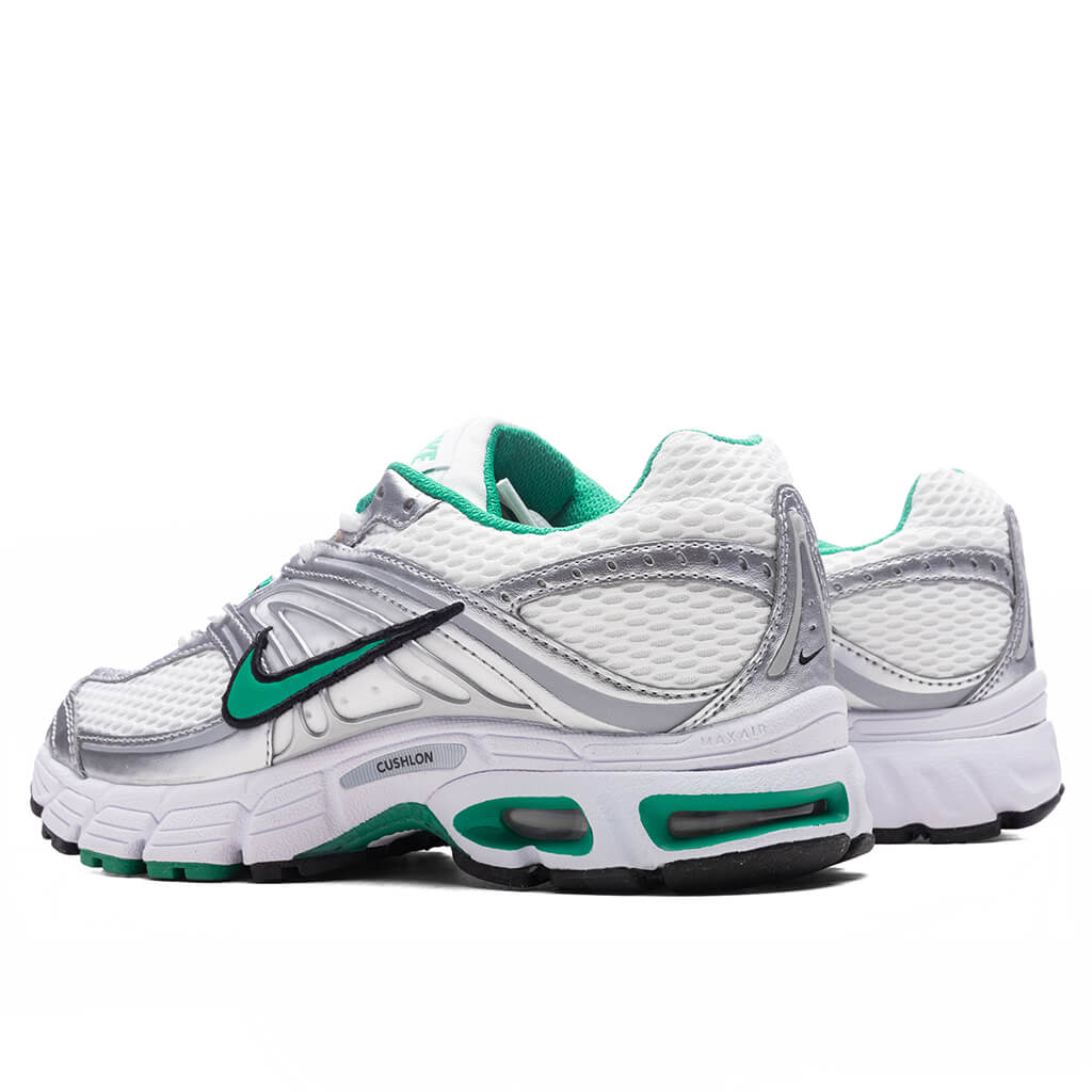 Womens Air Max Moto 2K White Stadium Green Metallic Silver