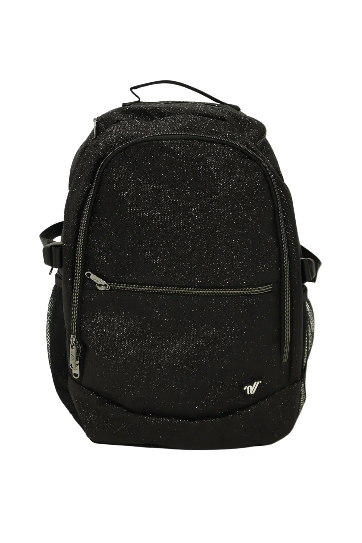 Varsity Black Glitter Backpack
