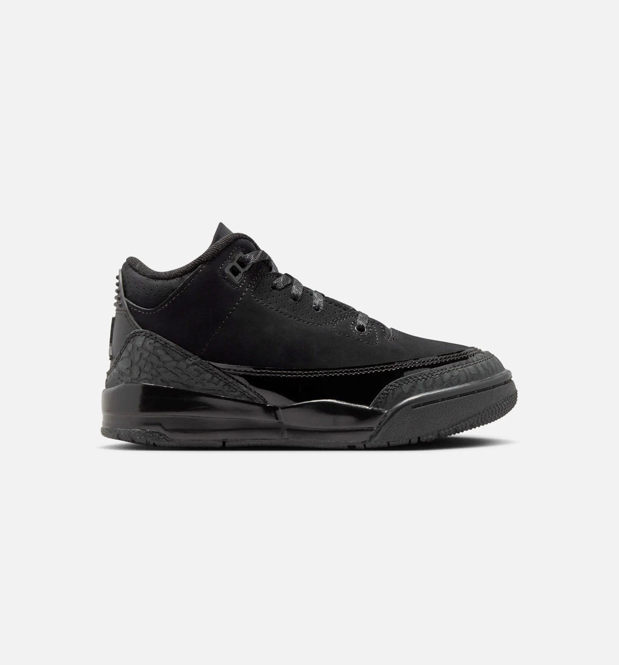 Air Jordan 3 Retro Black Cat Preschool Lifestyle Shoe Black Dark Charcoal Black Free Shipping