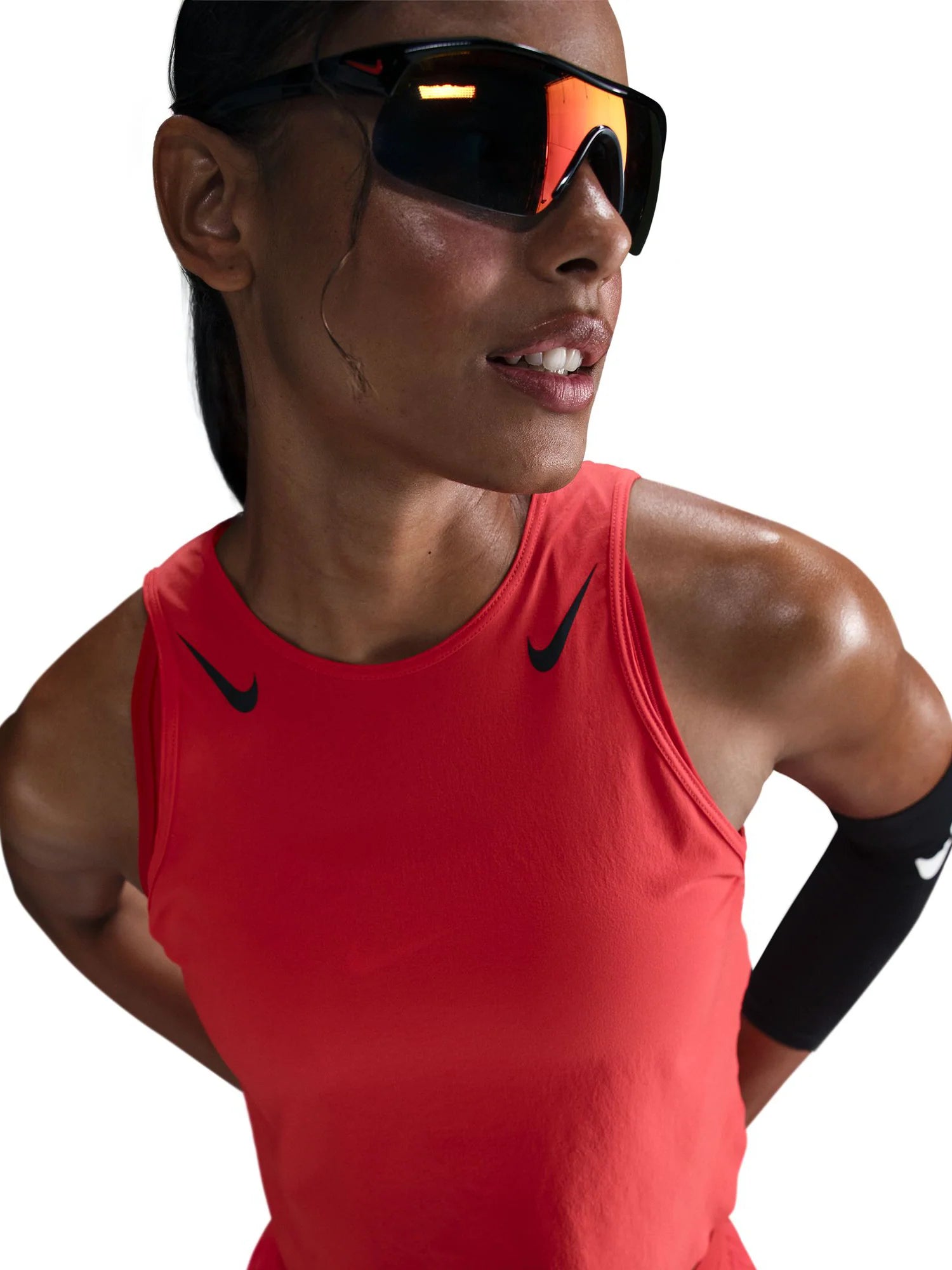 Nike Womens AeroSwift Dri FIT ADV Cropped Running Tank Top
