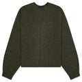 Heavy Waffle Cardigan Military