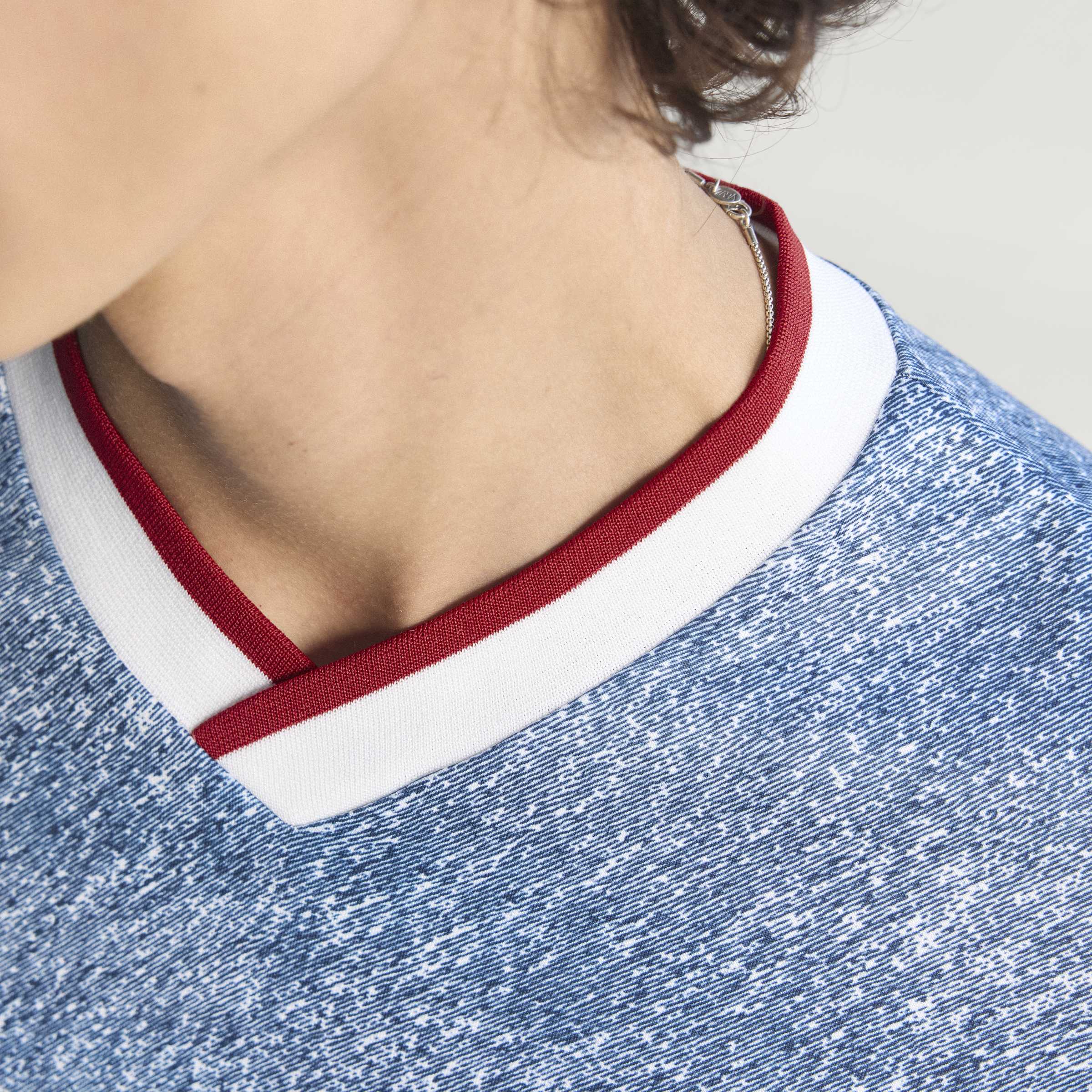 adidas Denim Graphic Soccer Jersey White Blue