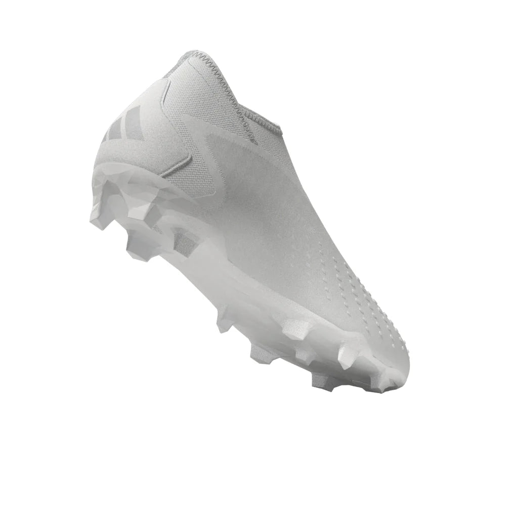 adidas Predator Accuracy3 Laceless FG Firm Ground Soccer Cleats White White
