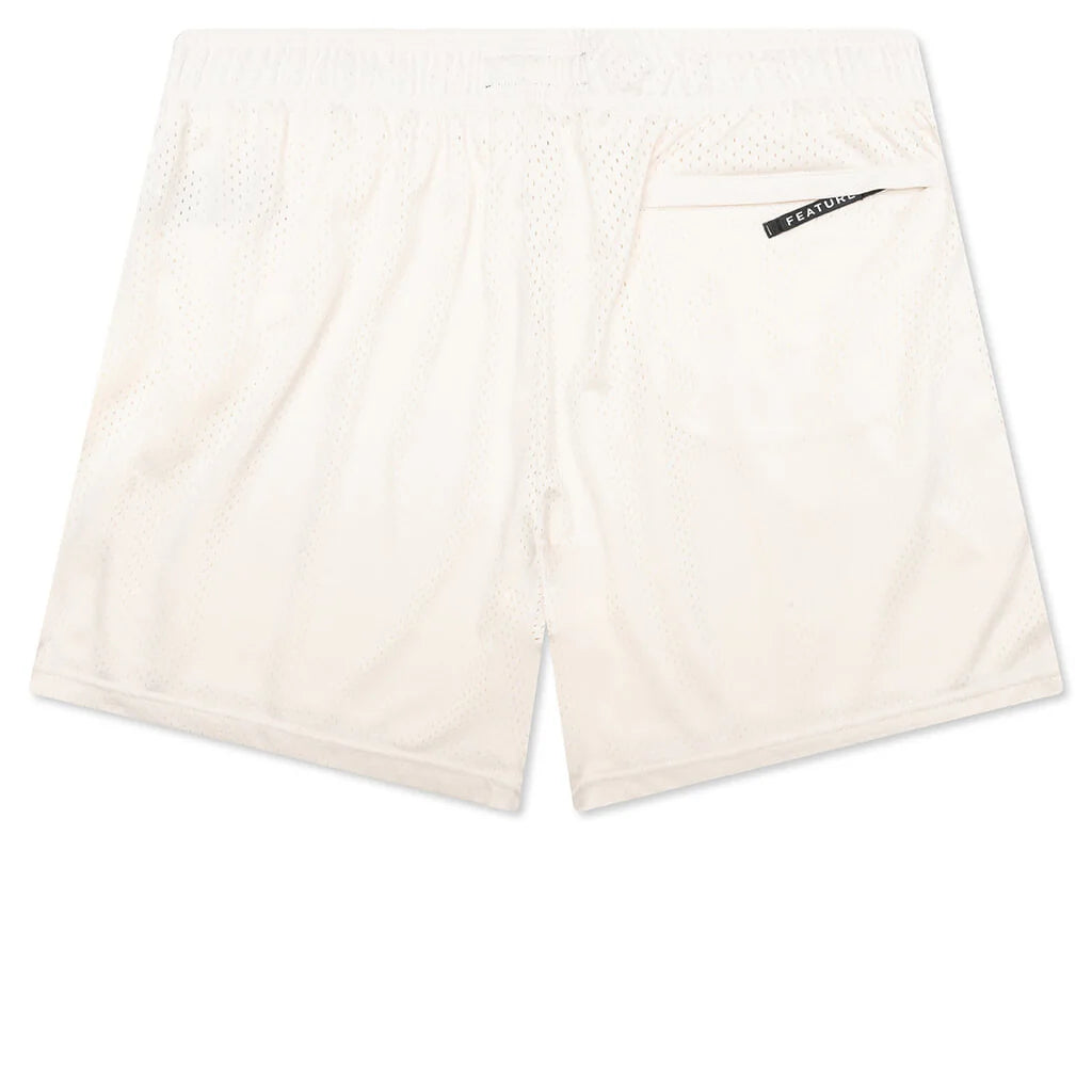 West Mesh Shorts Cream