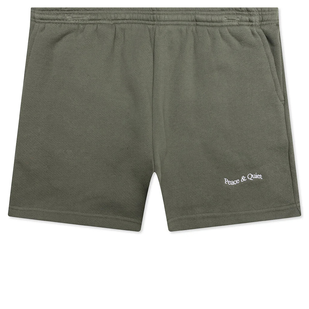 Wordmark Sweatshorts Olive