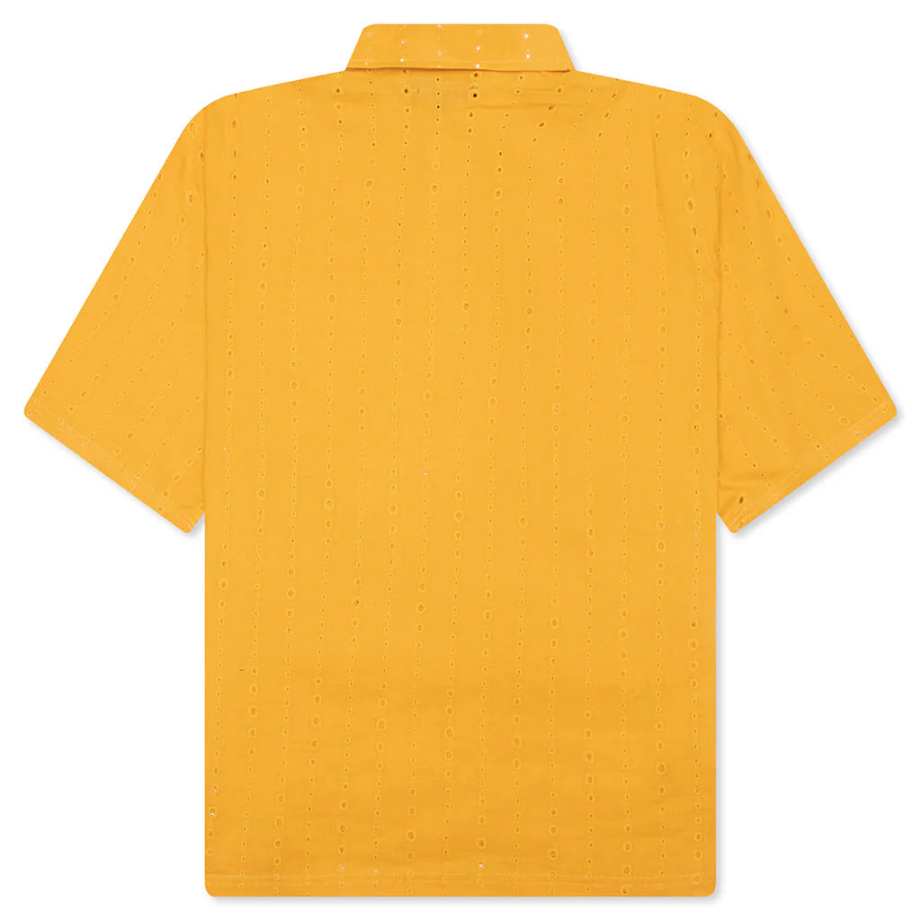 Clarity Woven Polo Yellow