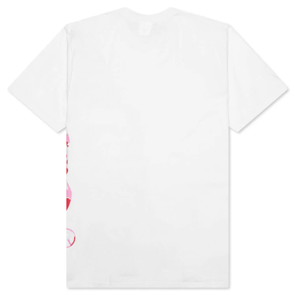 Abc Camo Side Big Ape Head Tee White Pink