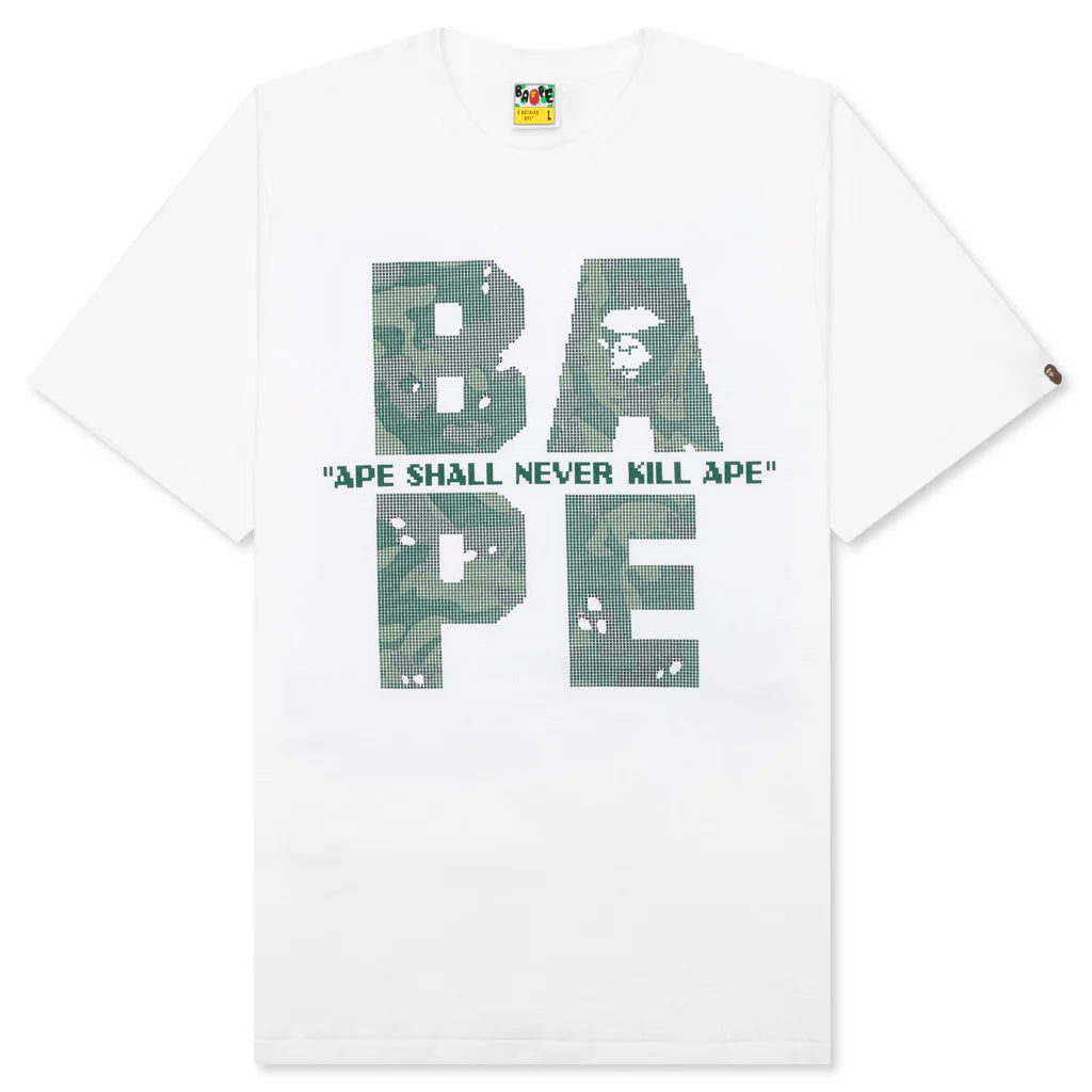 Bitmap Logo Tee White