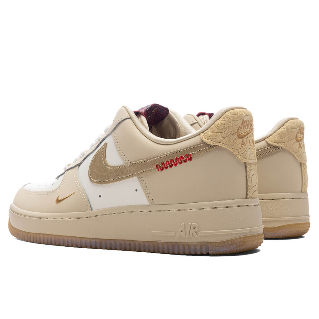 Womens Air Force 1 Year of The Snake Sail Team Gold Light Khaki Parachute Beige