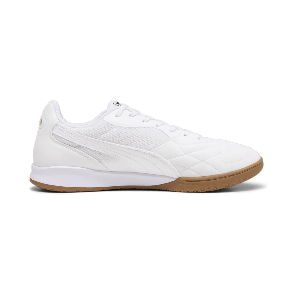 PUMA King Top IT Indoor Shoes White Gold