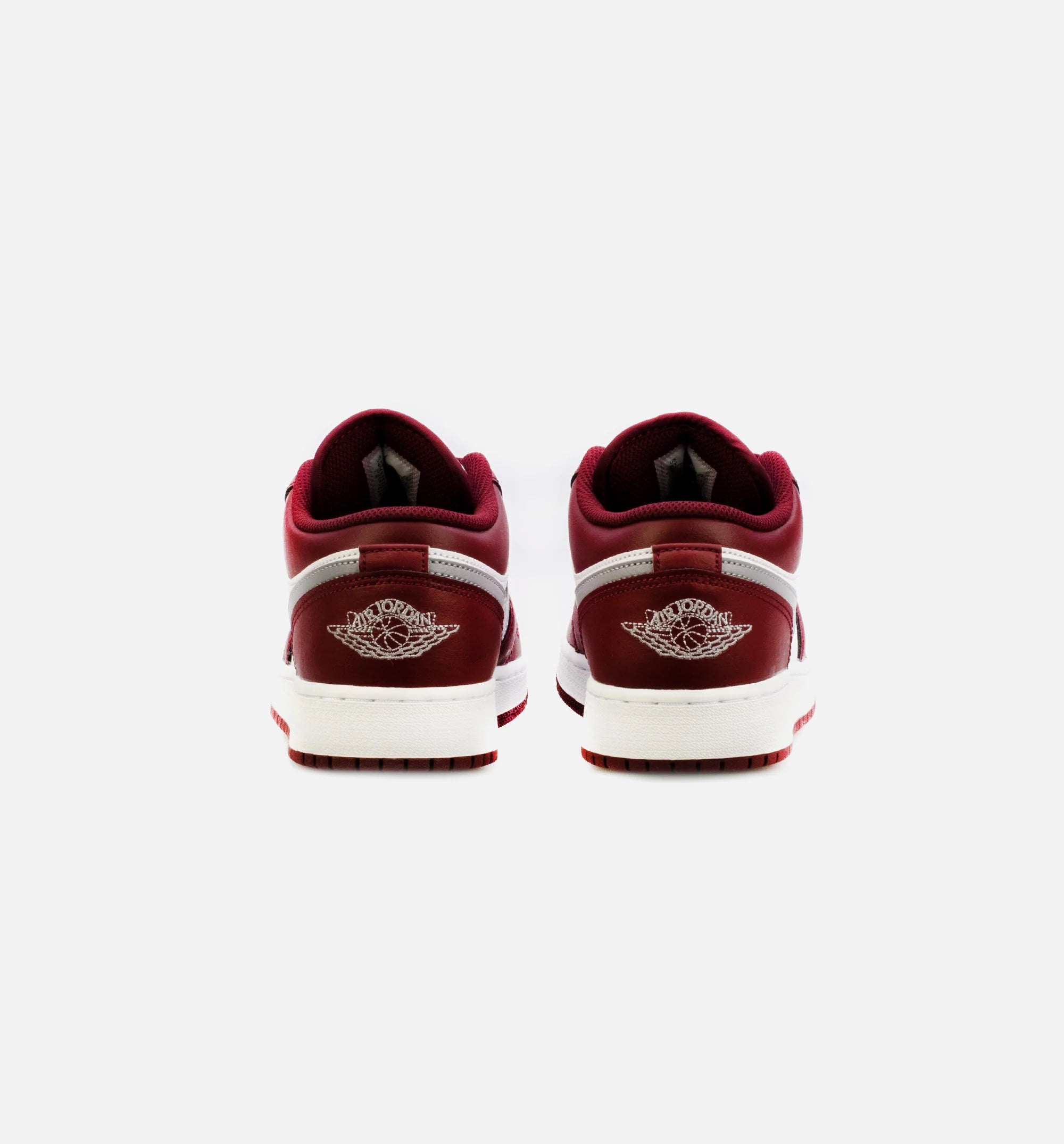 Air Jordan 1 Low Cherrywood Red Cement Grey Grade School Lifestyle Shoe Cherrywood Red Cement Grey