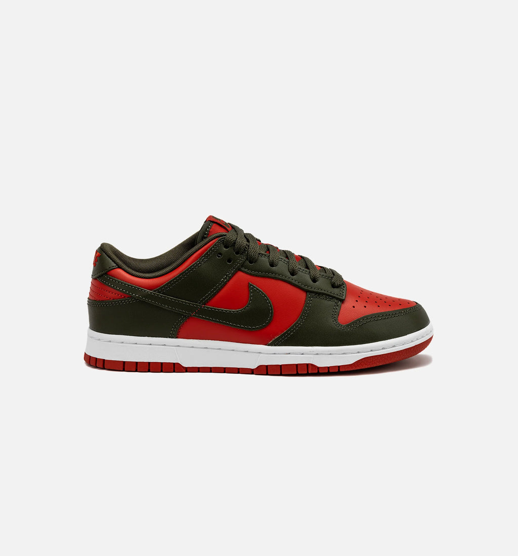Dunk Low Mystic Red Mens Lifestyle Shoe Red Khaki