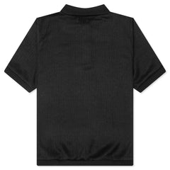 B Summer Knit Polo Shirt Black