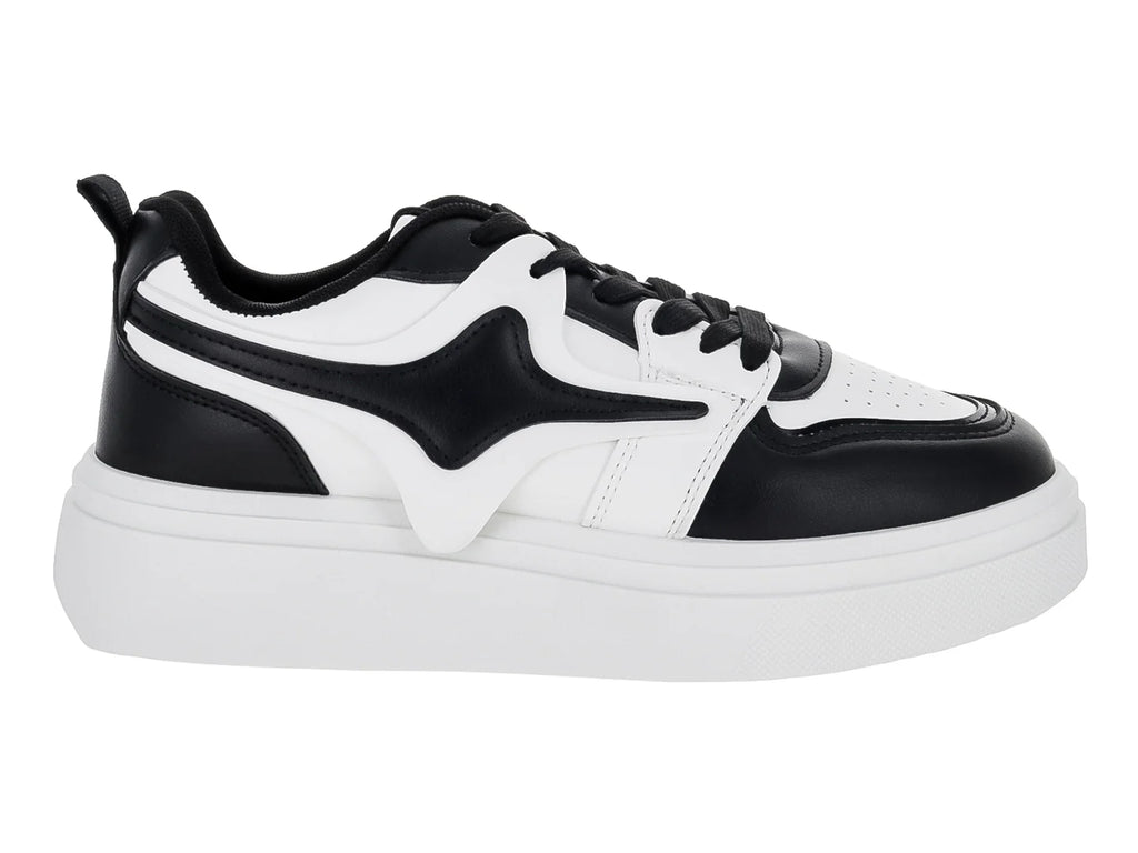 Tenis Boullevard Yanis Blanco y Negro para Mujer