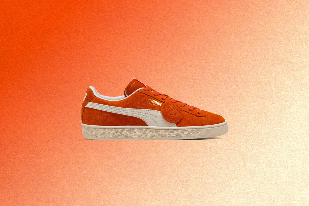 Suede Charles F Stead IV Orange Glow White