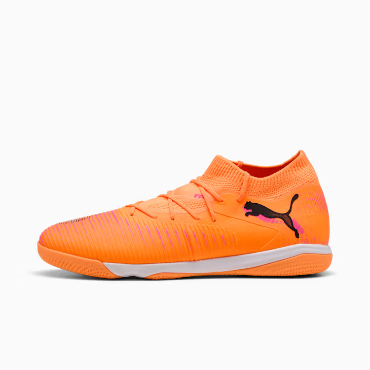 PUMA Future 8 Match IT Mens Soccer Shoes Orange Black