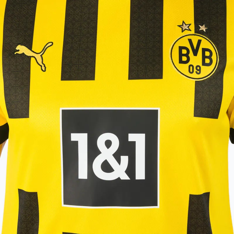 PUMA Borussia Dortmund Home 22 23 Replica Mens Jersey Yellow Black