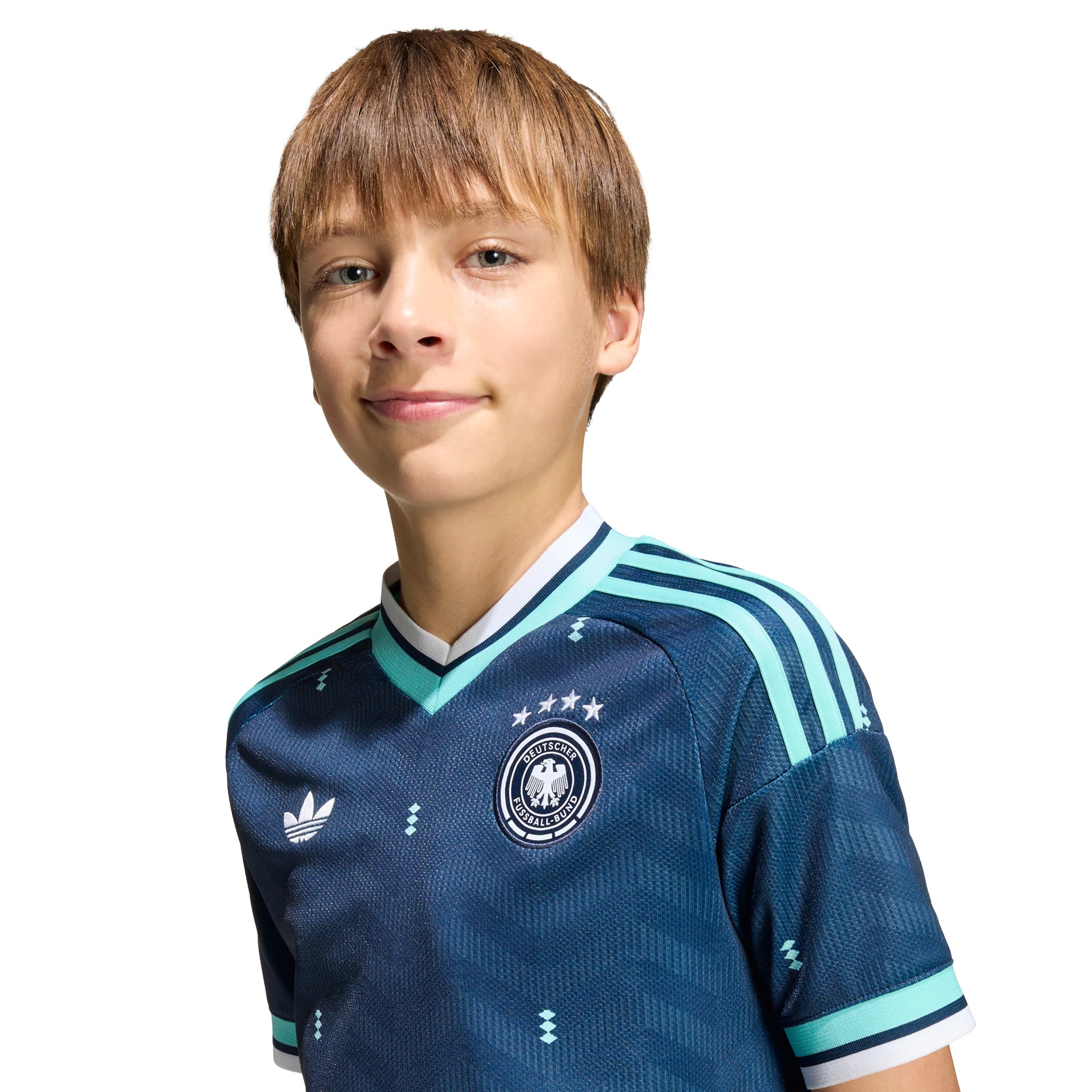 adidas Germany Away Youth Soccer Jersey 2026 Navy