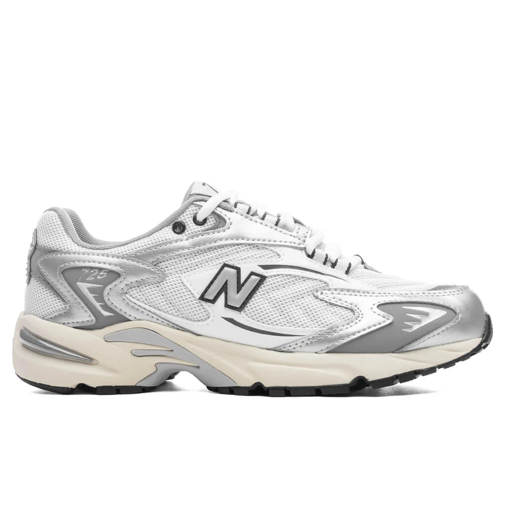 725v1 White Metallic Silver Slate Grey