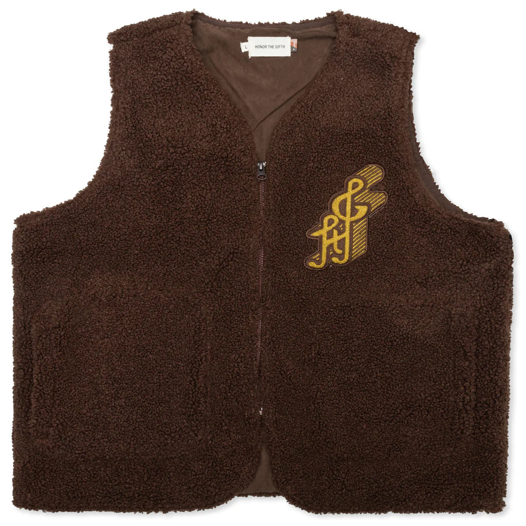 Teddy Notes Vest Brown
