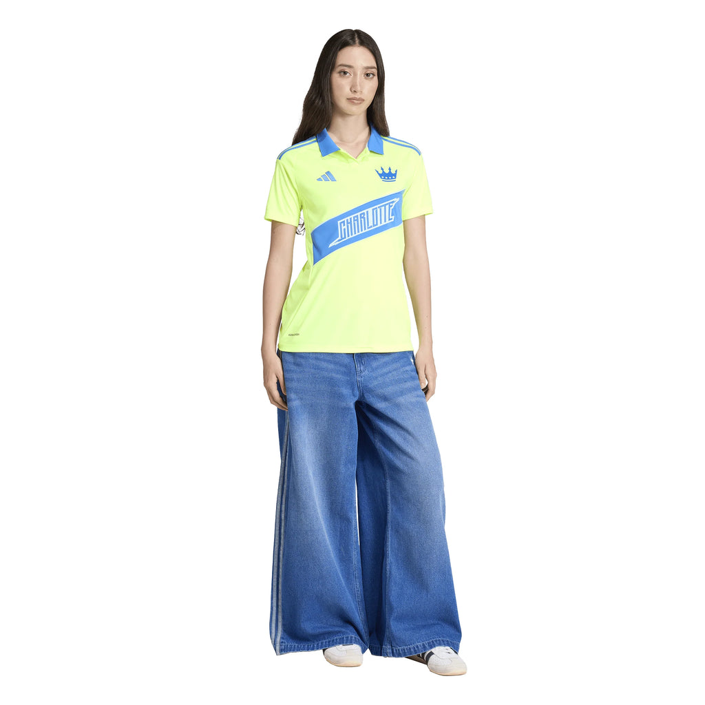 adidas Womens Charlotte FC Third Soccer Jersey 25 26 Yellow