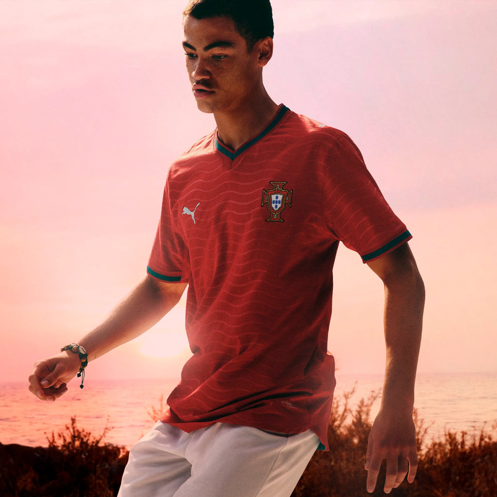 PUMA Portugal Home Womens Soccer Jersey 2026 Red Green