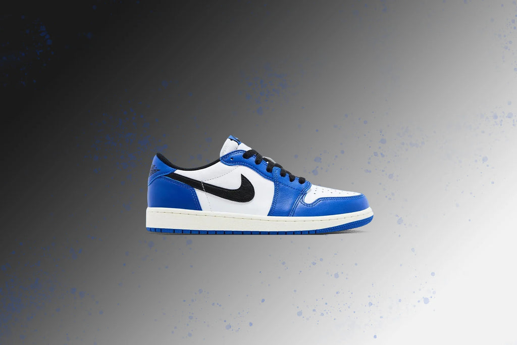 Air Jordan 1 Low OG GS White Black Game Royal Sail