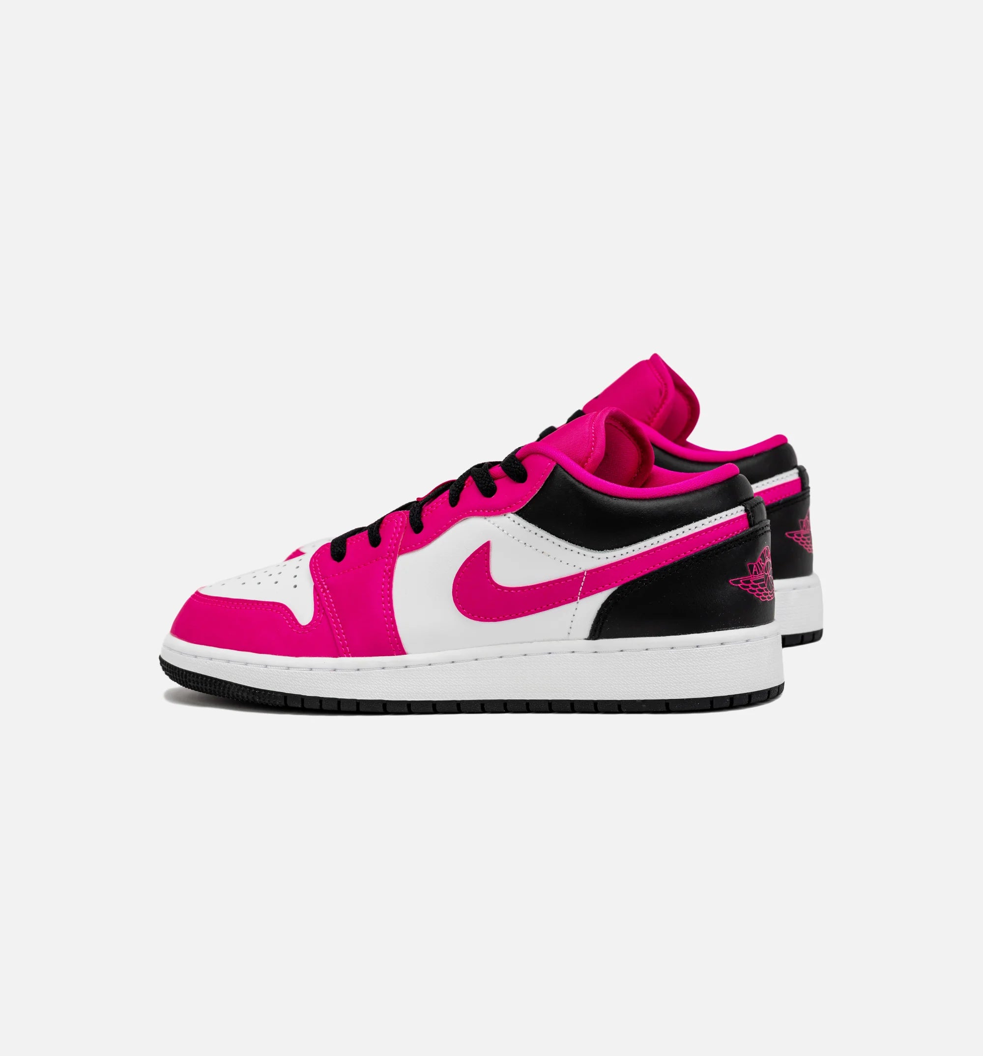 Air Jordan 1 Retro Low Fierce Pink Grade School Lifestyle Shoe White Fierce Pink