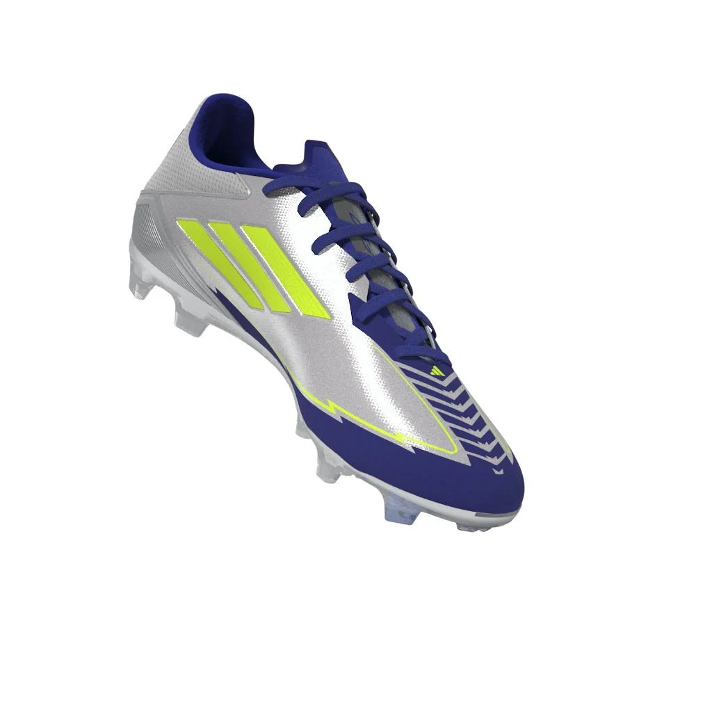 adidas F50 League Messi Firm Multi Ground Boots Silver Yellow
