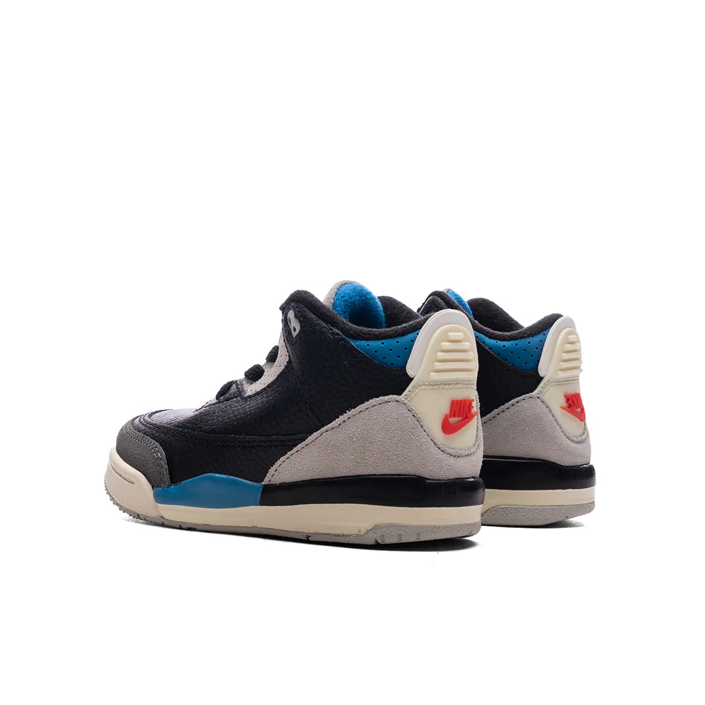 Air Jordan 3 Retro OG Rare Air TD Black Chile Red Neutral Grey