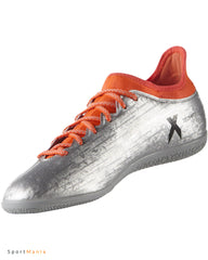 adidas X 163 IN Mens Soccer Shoes Silver Black Red
