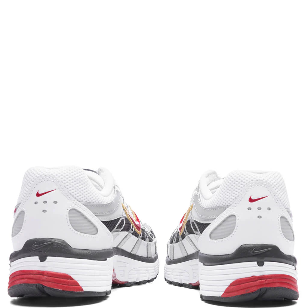 P 6000 White Varsity Red Metallic Platinum