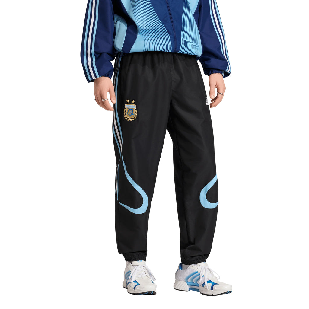 adidas Argentina Mens Soccer Track Pants 2006 Black Blue White