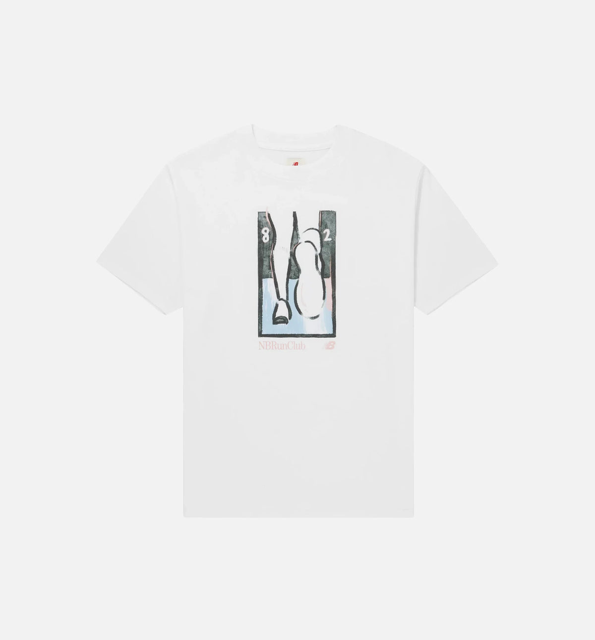 MADE in USA 1982 Run Club Mens Short Sleeve Shirt White