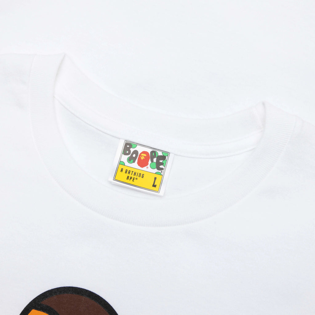 Color Camo Milo on Big Ape Tee White Navy