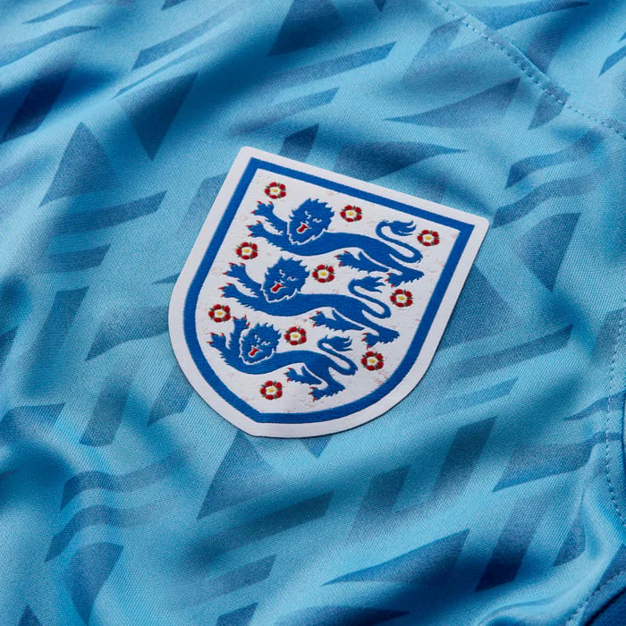 Nike England Away Womens Jersey 23 Coast Gym Blue White
