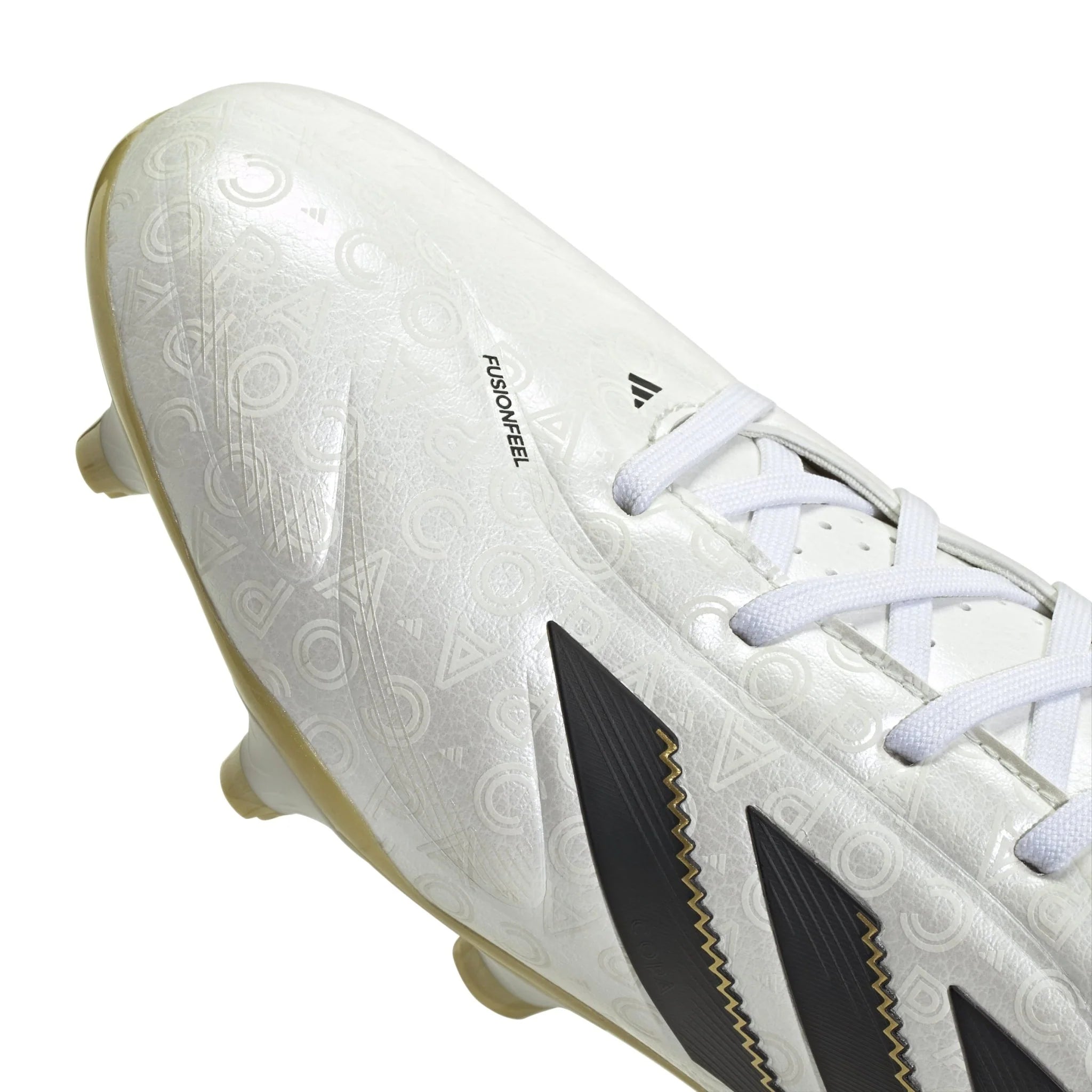 adidas Copa Pure 3 League Firm Multi Ground Boots White Black Gold
