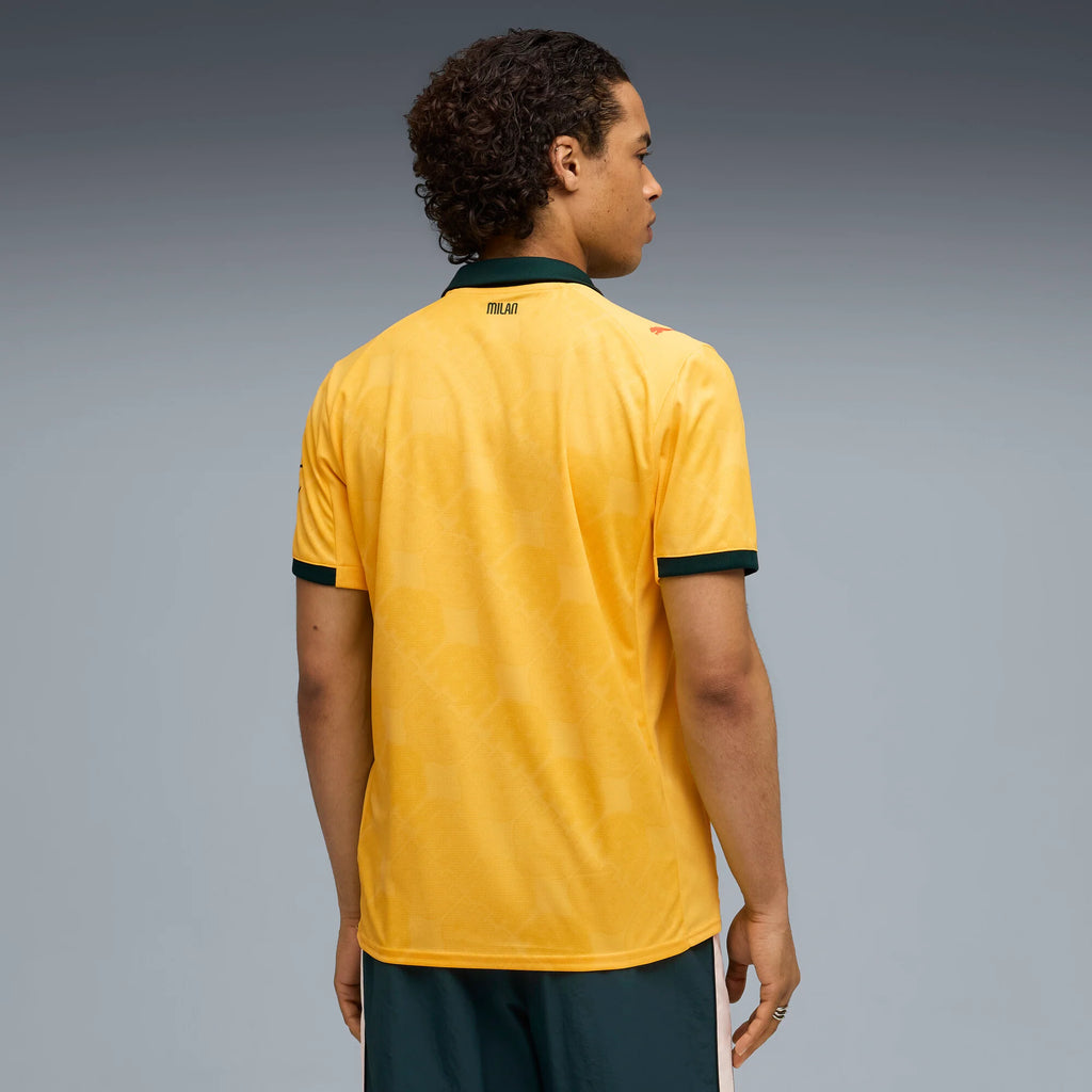 PUMA Mens AC Milan Third Jersey 25 Yellow