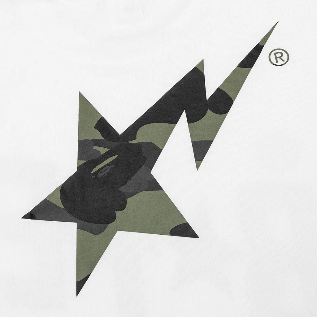 1st Camo Bape STA Tee White Green