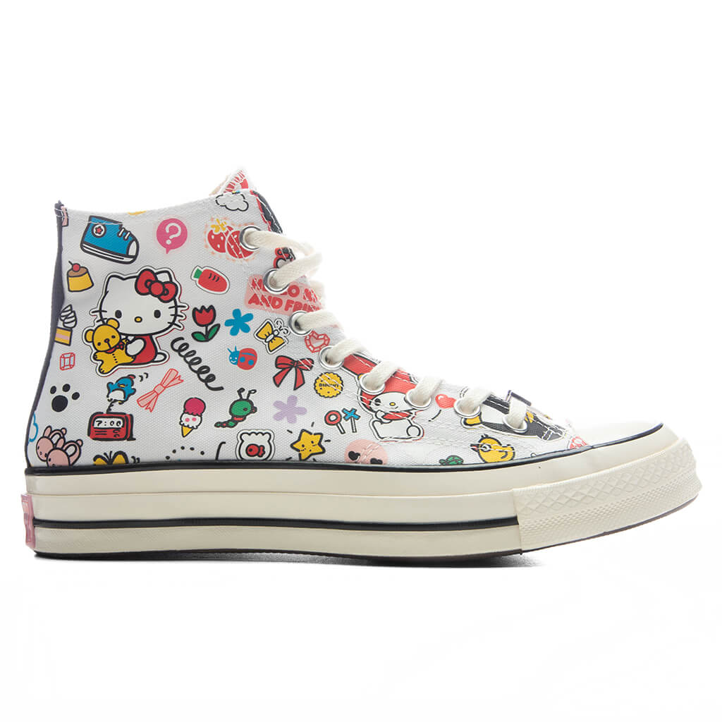 Converse x Hello Kitty Chuck 70 Hi White Pink Green