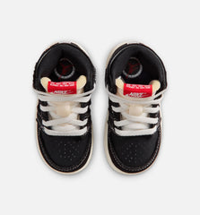 Air Jordan 1 Retro High OG Flight Club Infant Toddler Lifestyle Shoe Black Sail Gum Medium Brown University Red