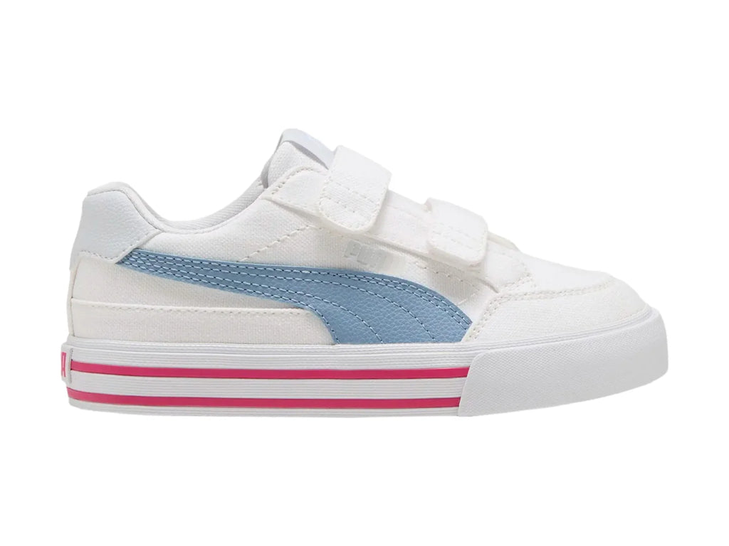 Tenis Puma Court Classic Vulc Blanco para Niña