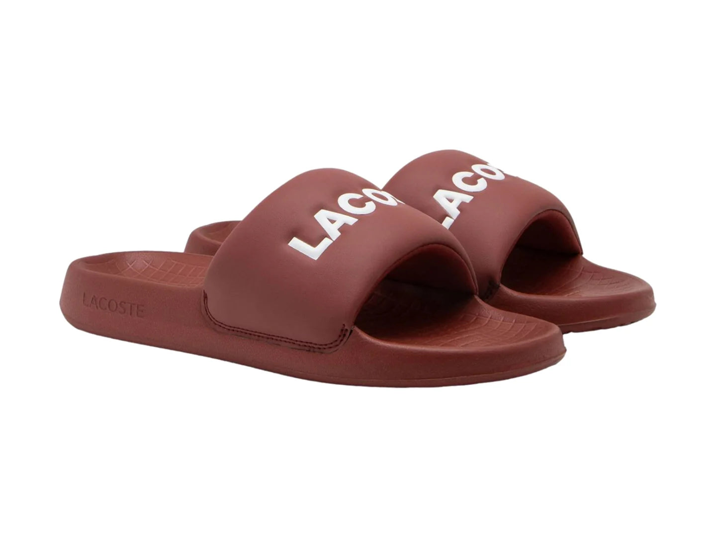 Sandalias Lacoste Serve Slide 10 Borgoña para Hombre