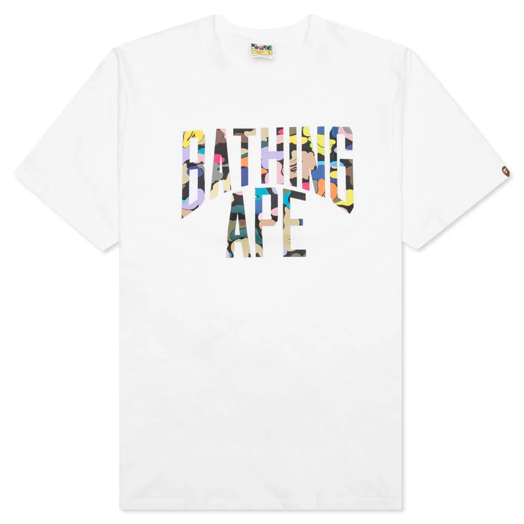 Multi Camo NYC Logo Tee White