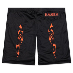 Flame Mesh Shorts Black