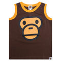 Kids Milo Face Tank Top Brown
