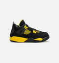 Air Jordan 4 Retro Thunder Preschool Lifestyle Shoe Black Yellow